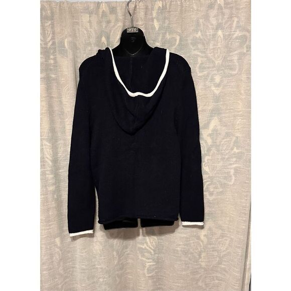 Nice Joan Vass woman hoodie pullover sweater size Large Viscose blend Good Condi - Picture 3 of 4